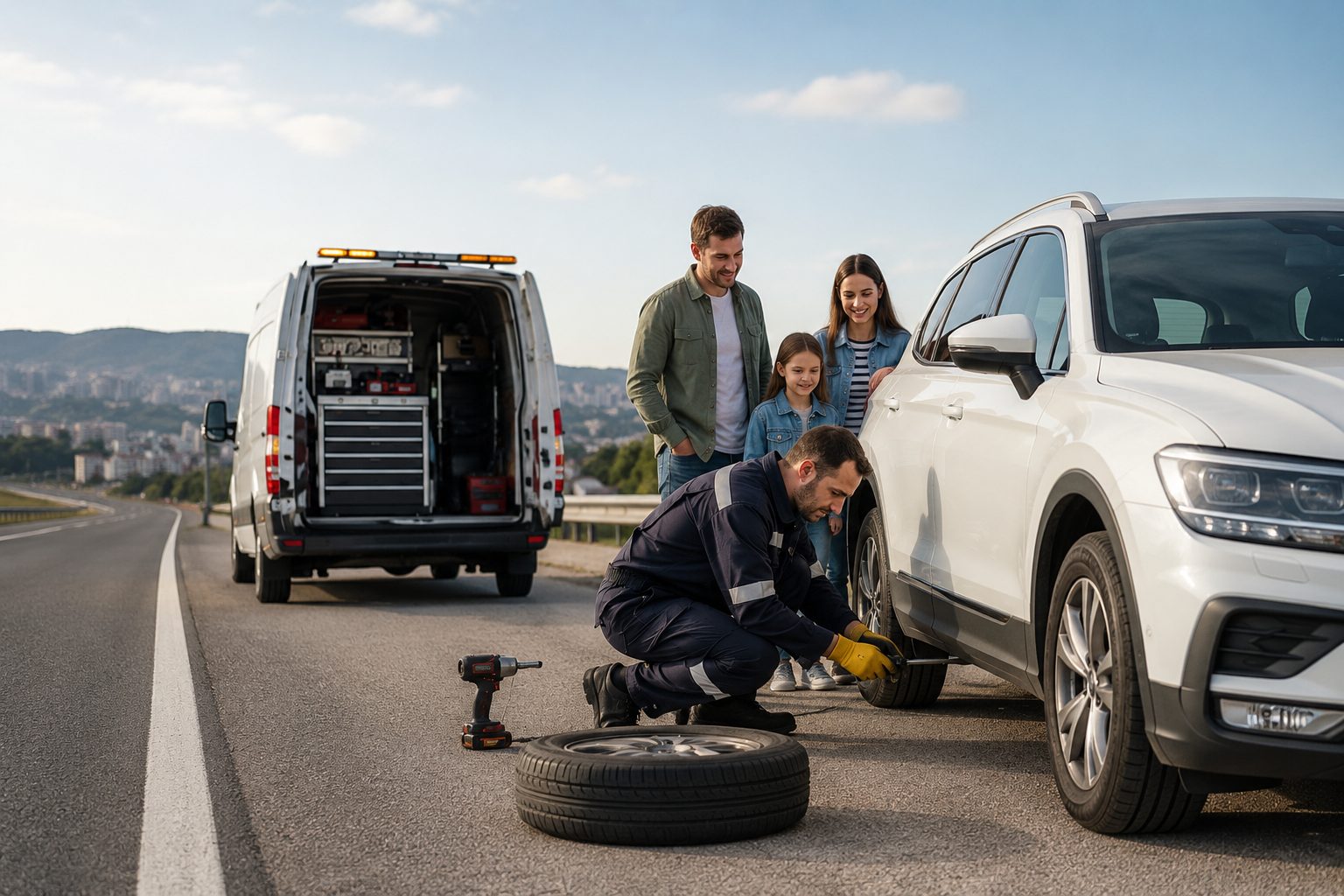 İstanbul şehir merkezinde acil lastik servisi – Bağcılar